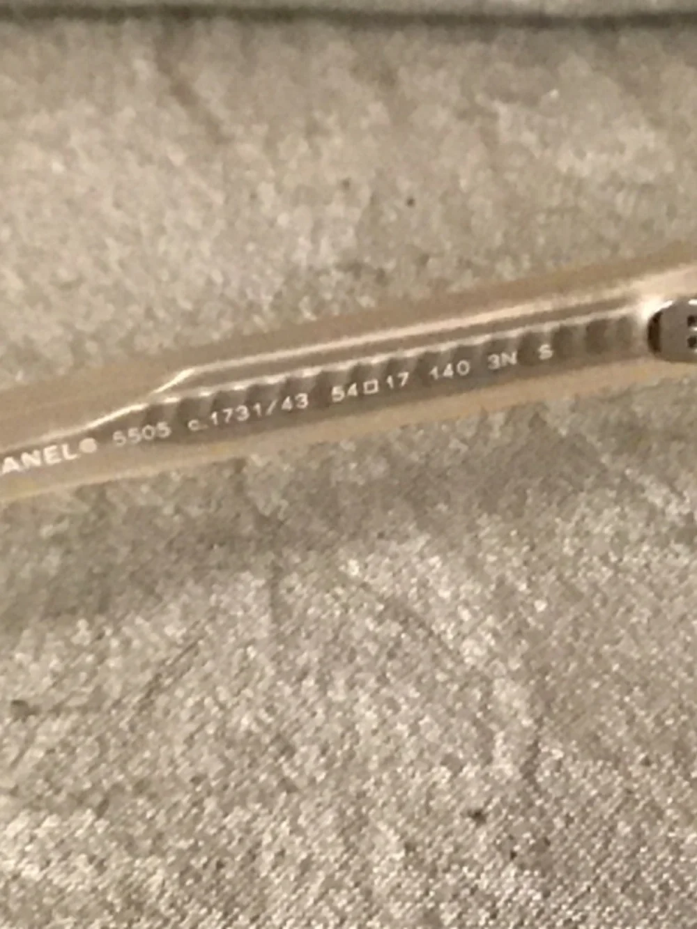 NWOT Chanel Style 5505 Polarized Gradient Lans Sunglasses w/ Case.